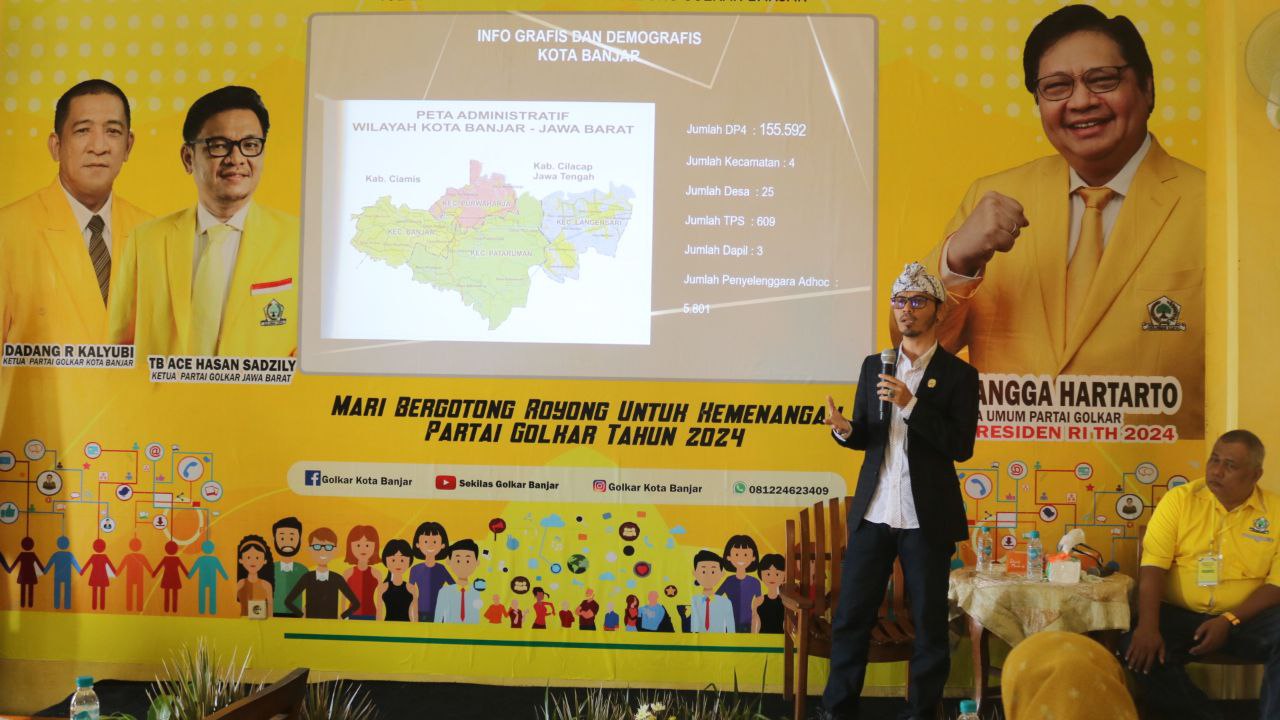 Ketua KPU Kota Banjar Menjadi Narasumber di acara Diklih Partai Golkar, 28-02-23